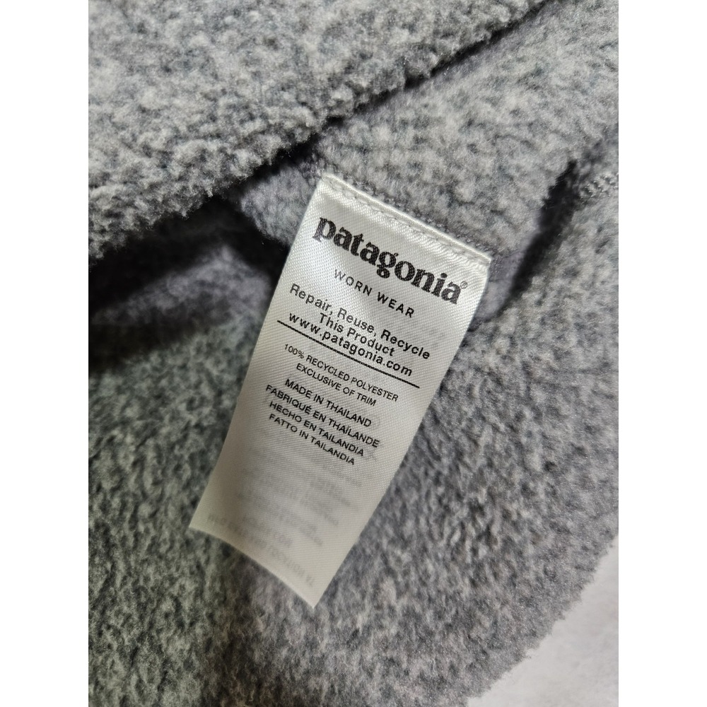 Patagonia Sweater Men Medium Gray Quarter Zip Fleece Pullover Better Sweater 1/4 - Picture 4 of 8